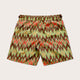 Men's Designer Swim Shorts in Bolga Zigzag Green Print
