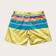 Men's Designer Swim Shorts in Kikoy Yellow Print