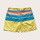 Men's Designer Swim Shorts in Kikoy Yellow Print
