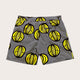 Men's Designer Swim Shorts in Melon Black Yellow Print